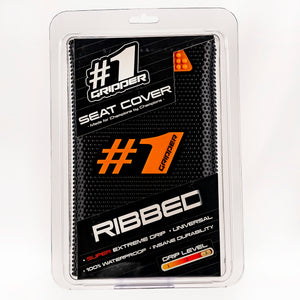 RIBBED Seat Cover - Black/Orange