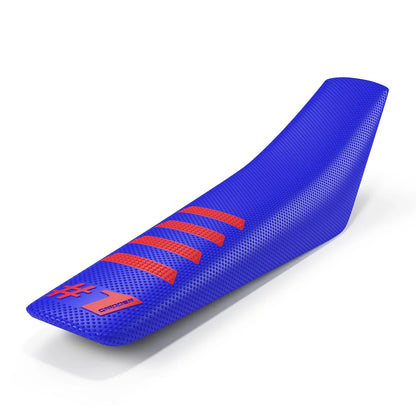 RIBBED Seat Cover - Blue/Red