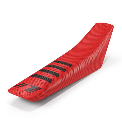 RIBBED Seat Cover - Red/Black
