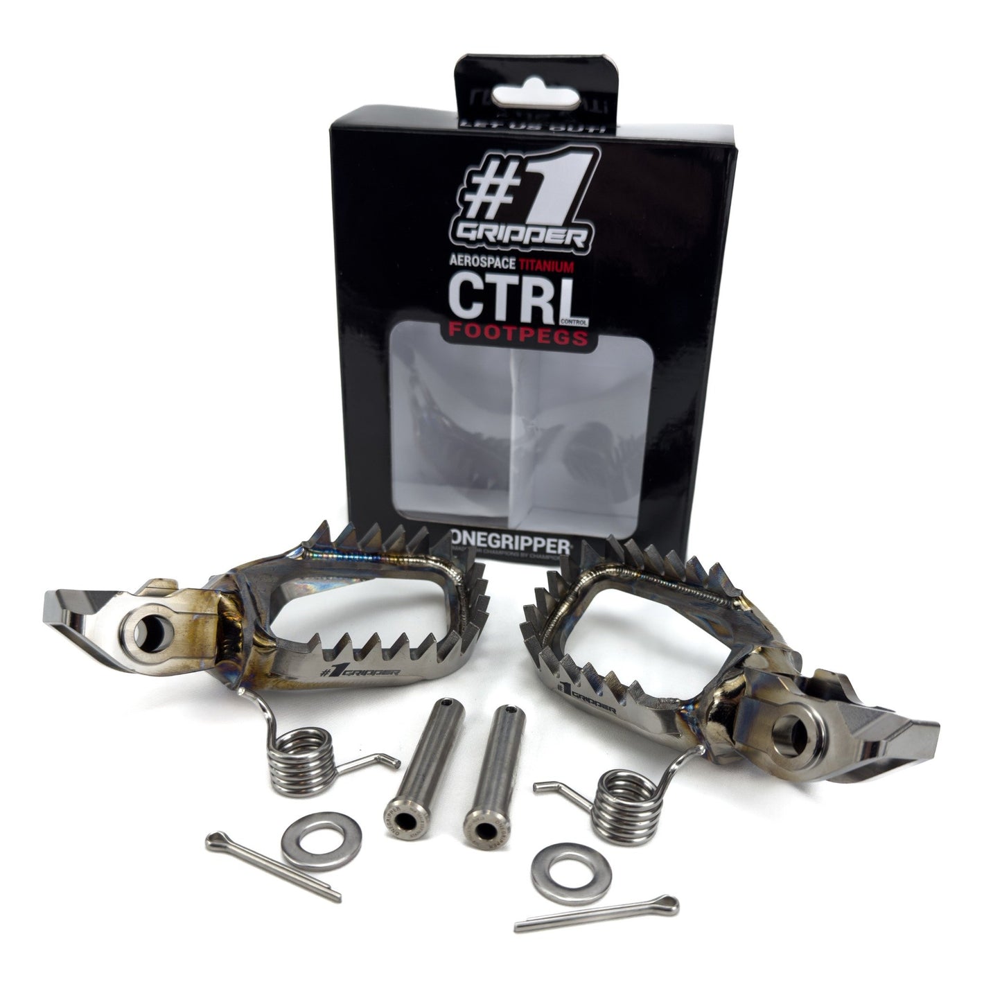 Ti-CTRL Footpegs - Mud-Free - Honda