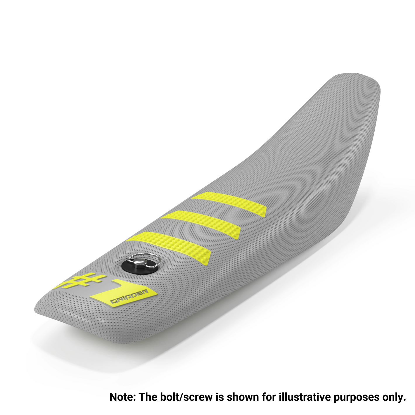 LIGHT RIB MINI Seat Cover - Light Grey/Neon Yellow